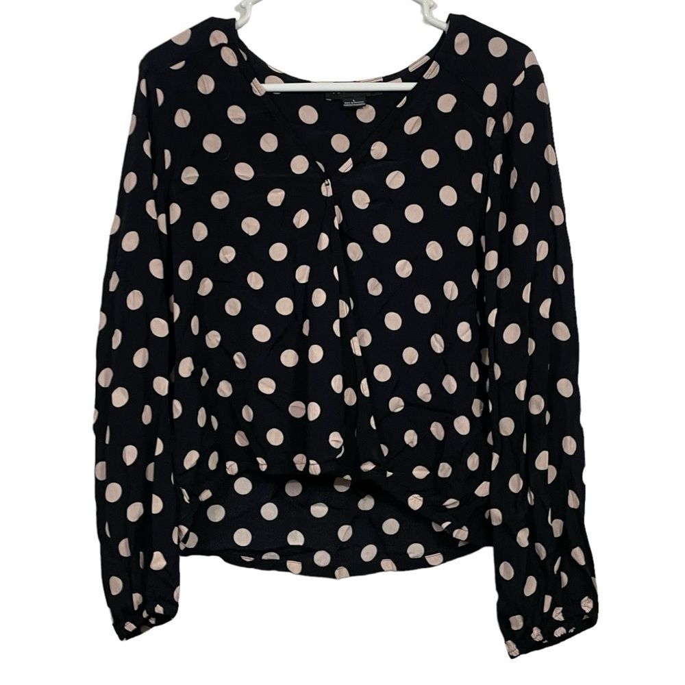 Sanctuary Polk Dot Long Sleeve Blouse